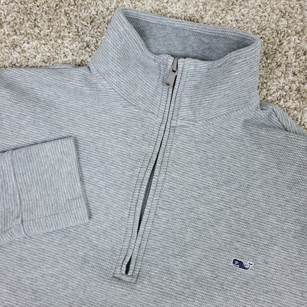 Vineyard Vines Performance Mens XS Gray Stretch Quarter Zip